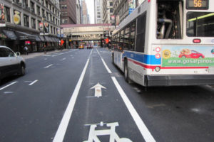 Vehicles in Chicago Bike Lanes
